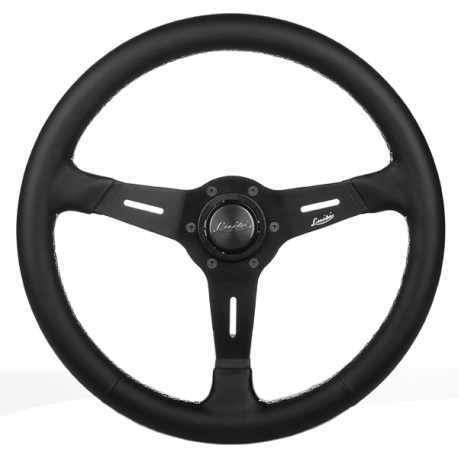 Volanty 3 ramenný sportovní volant Luisi Mistral, 380mm, kůže, bez odsazení, černá | race-shop.cz