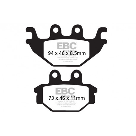 Brzdy EBC Moto EBC Brzdové obložení Carbon TT FA377TT | race-shop.cz