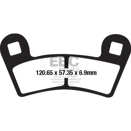Brzdy EBC Moto EBC Brzdové obložení Carbon TT FA657TT | race-shop.cz