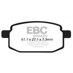 EBC Brzdové obložení SFA Scooter Organic SFA169