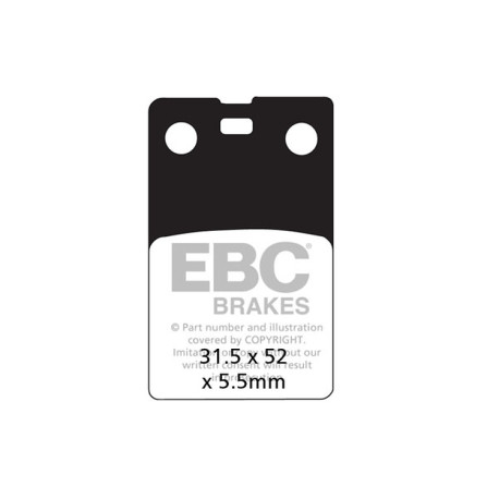 Brzdy EBC Moto EBC Brzdové obložení Organic FA FA099 | race-shop.cz