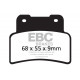 Brzdy EBC Moto EBC Brzdové obložení Organic FA FA432 | race-shop.cz