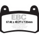 Brzdy EBC Moto EBC Brzdové obložení Organic FA FA658 | race-shop.cz