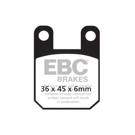 Brzdy EBC Moto EBC Brzdové obložení SFA Scooter Organic SFA115 | race-shop.cz