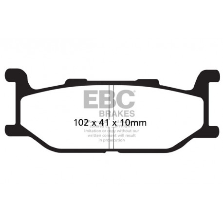 Brzdy EBC Moto EBC Brzdové obložení Organic FA FA179 | race-shop.cz
