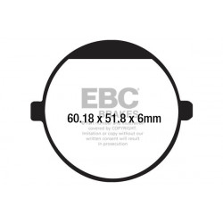 EBC Brzdové obložení Organic FA198