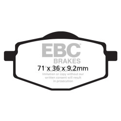EBC Brzdové obložení Organic FA FA047/2