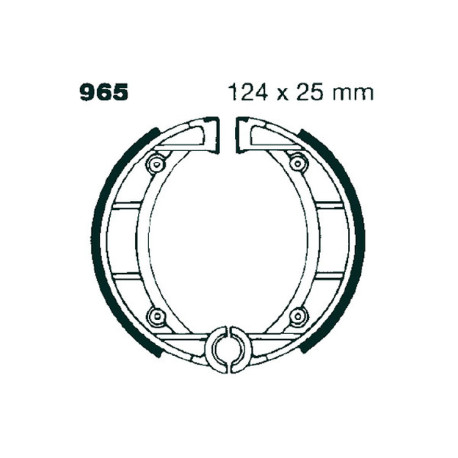 Brzdy EBC Moto EBC Přední brzdové čelisti Plain 965 | race-shop.cz
