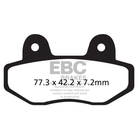Brzdy EBC Moto EBC Brzdové obložení Carbon TT FA622TT | race-shop.cz
