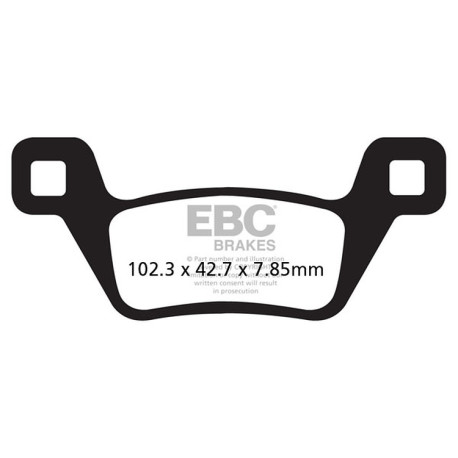 Brzdy EBC Moto EBC Brzdové obložení Carbon TT FA600TT | race-shop.cz
