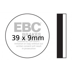 EBC Brzdové obložení Organic FA100