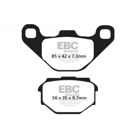 Brzdy EBC Moto EBC Brzdové obložení Organic SFA173 | race-shop.cz