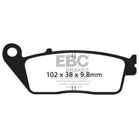 Brzdy EBC Moto EBC Brzdové obložení SFA Scooter Organic SFA196 | race-shop.cz