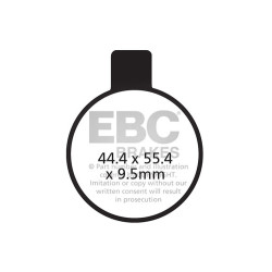 EBC Brzdové obložení Organic FA FA027