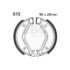 Brzdy EBC Moto EBC Přední brzdové čelisti Plain 970 | race-shop.cz