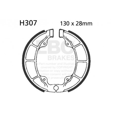 Brzdy EBC Moto EBC Brzdové čelisti Plain H307 | race-shop.cz