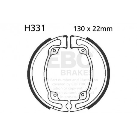 Brzdy EBC Moto EBC Brzdové čelisti Plain H331 | race-shop.cz