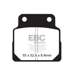 EBC Brzdové obložení Organic FA FA122