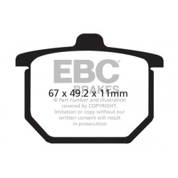 EBC Brzdové obložení Organic FA FA029