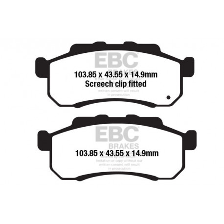 Brzdy EBC Moto EBC Brzdové obložení Carbon TT FA712TT | race-shop.cz