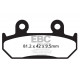 Brzdy EBC Moto EBC Brzdové obložení Organic FA FA203 | race-shop.cz