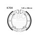 Brzdy EBC Moto EBC Brzdové čelisti Plain K704 | race-shop.cz