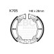 Brzdy EBC Moto EBC Brzdové čelisti Plain K705 | race-shop.cz