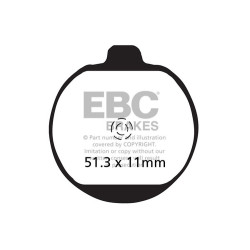 EBC Brzdové obložení Organic FA FA062