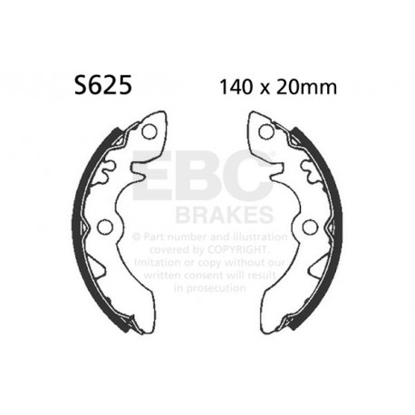Brzdy EBC Moto EBC Brzdové čelisti Organic S625 | race-shop.cz