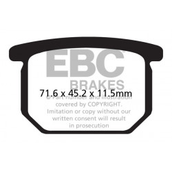 EBC Brzdové obložení Organic FA065