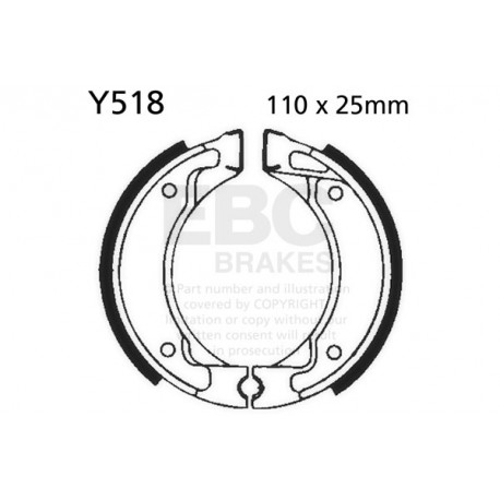 Brzdy EBC Moto EBC Brzdové obložení Organic FA106/2TT | race-shop.cz