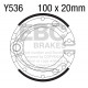 Brzdy EBC Moto EBC Brzdové čelisti Plain Y536 | race-shop.cz