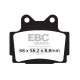 Brzdy EBC Moto EBC Brzdové obložení Organic FA FA104 | race-shop.cz