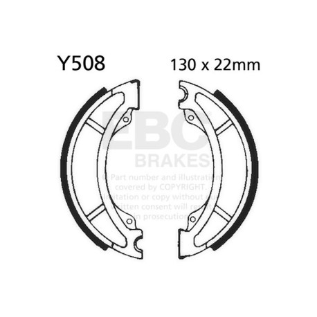 Brzdy EBC Moto EBC Brzdové čelisti Plain Y508 | race-shop.cz