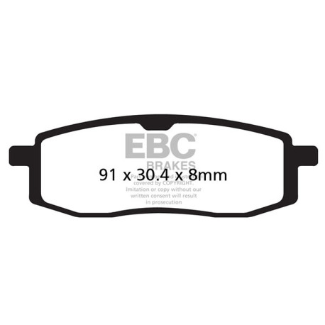 Brzdy EBC Moto EBC Brzdové obložení Carbon TT FA105TT | race-shop.cz