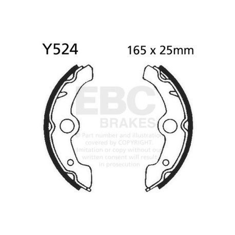 Brzdy EBC Moto EBC Brzdové čelisti Plain Y524 | race-shop.cz