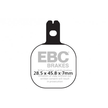 Brzdy EBC Moto EBC Brzdové obložení Organic FA184 | race-shop.cz