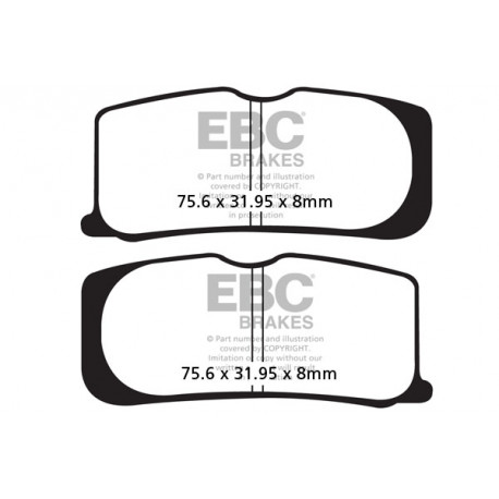 Brzdy EBC Moto EBC Brzdové obložení Organic FA474 | race-shop.cz