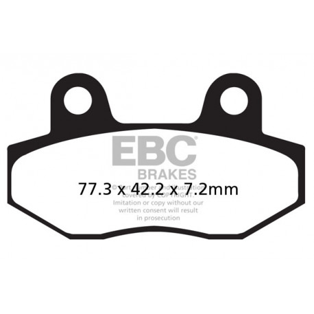 Brzdy EBC Moto EBC Brzdové obložení SFAC Scooter Carbon SFAC086 | race-shop.cz