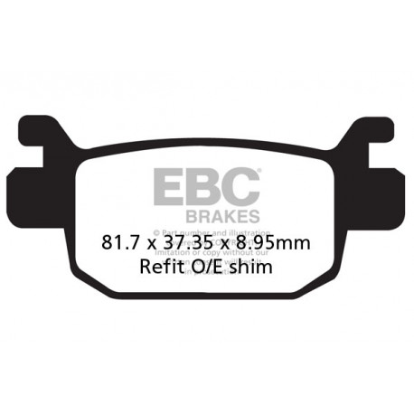 Brzdy EBC Moto EBC Brzdové obložení SFAC Scooter Carbon SFAC415 | race-shop.cz