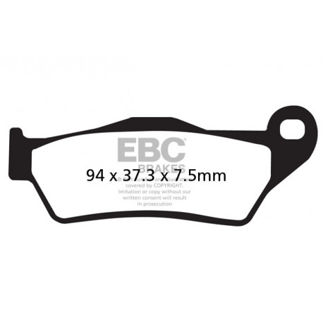 Brzdy EBC Moto EBC Brzdové obložení Semi-Sintered FA181V | race-shop.cz