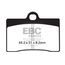 EBC Brzdové obložení V Semi-Sintered FA095V