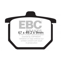 EBC Brzdové obložení V Semi-Sintered FA031V