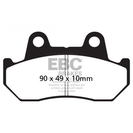 Brzdy EBC Moto EBC Brzdové obložení Semi-Sintered FA069/2V | race-shop.cz