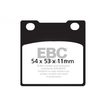 Brzdy EBC Moto EBC Brzdové obložení Semi-Sintered FA045V | race-shop.cz