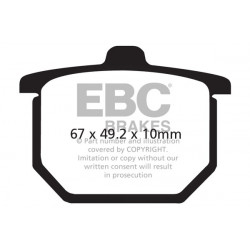 EBC Brzdové obložení V Semi-Sintered FA030V