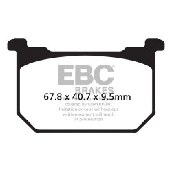 EBC Brzdové obložení V Semi-Sintered FA068V