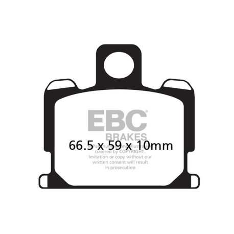 Brzdy EBC Moto EBC Brzdové obložení V Semi-Sintered FA070V | race-shop.cz