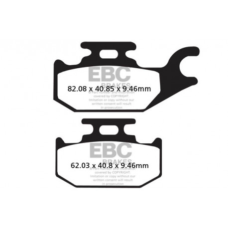 Brzdy EBC Moto EBC Brzdové obložení R Series Sintered FA307R | race-shop.cz