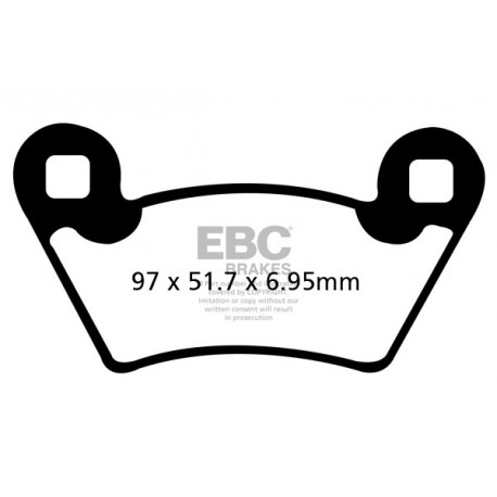 Brzdy EBC Moto EBC Brzdové obložení Sintered FA656R | race-shop.cz